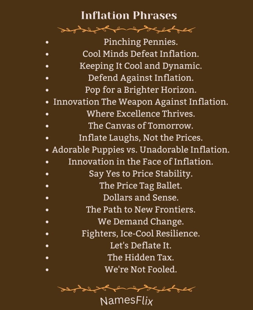 Inflation Phrases