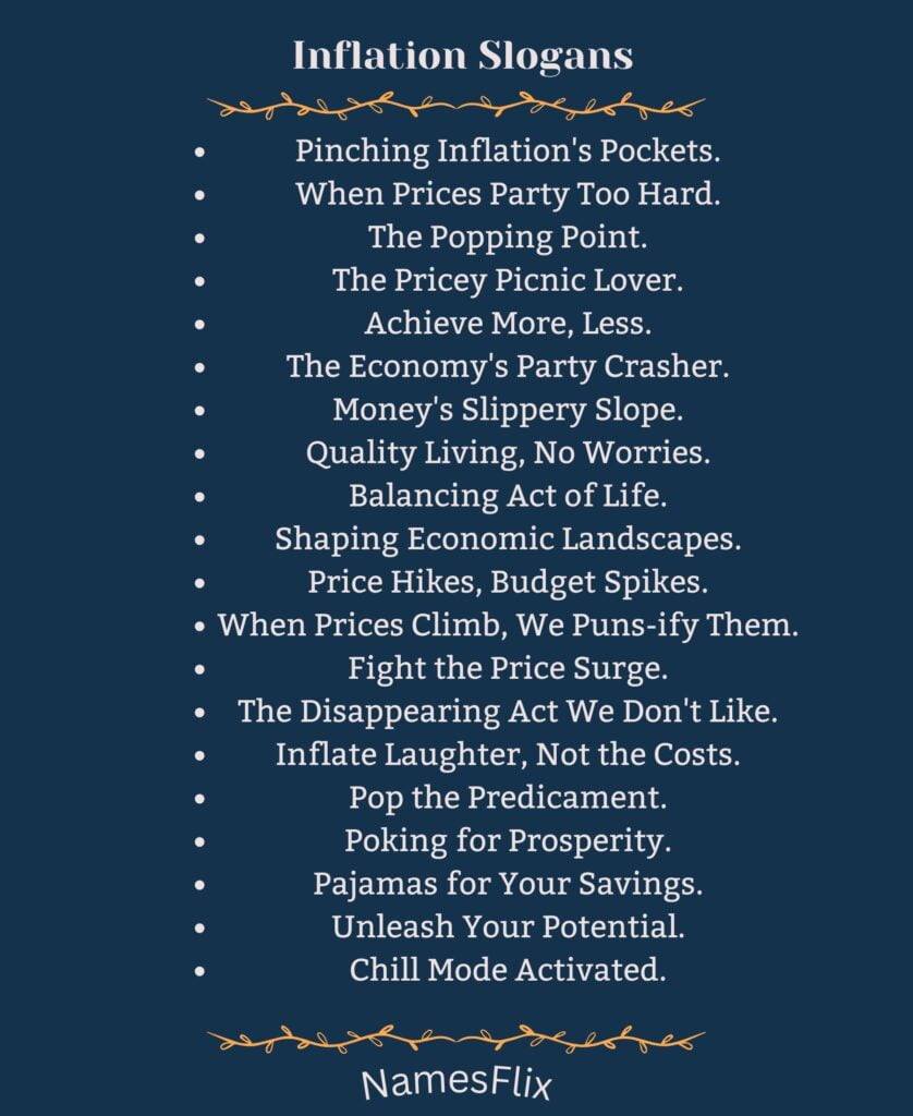 Inflation Slogans