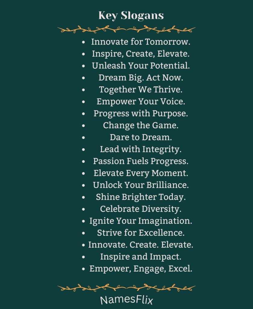 Key Slogans