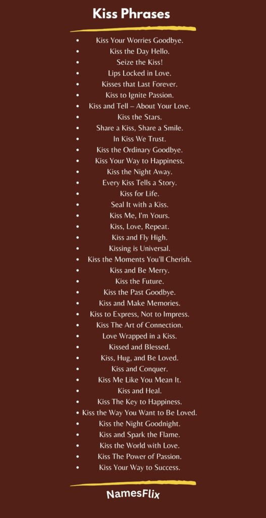 Kiss Phrases