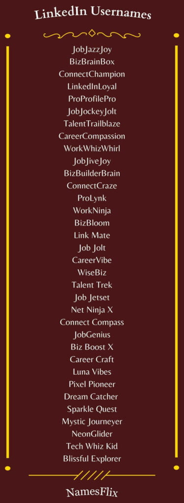LinkedIn Usernames