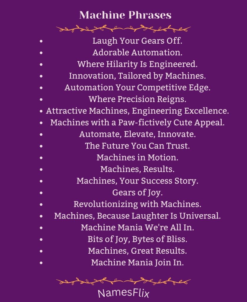 Machine Phrases