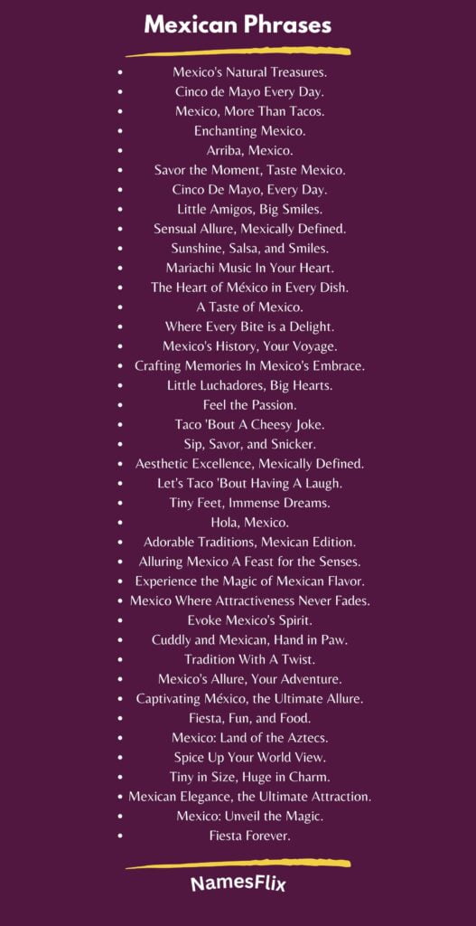 Mexican Phrases