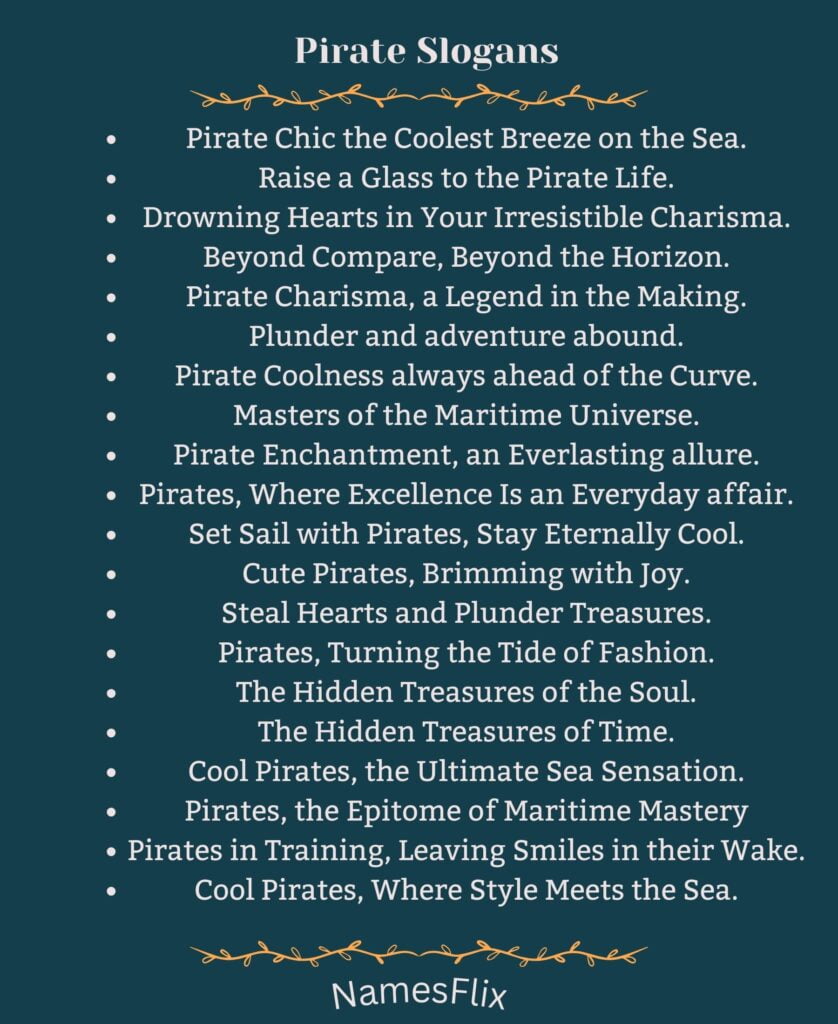 Pirate Slogans