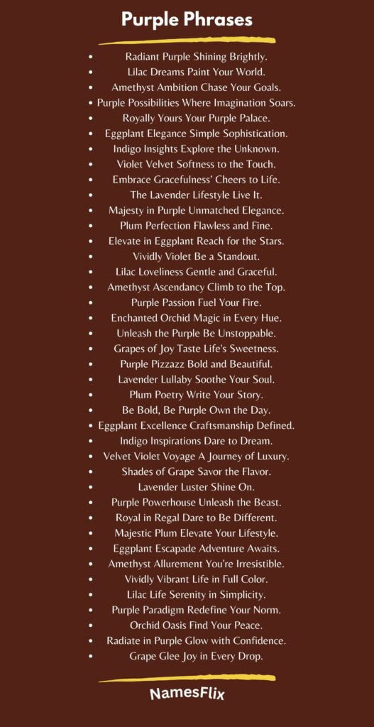 Purple Phrases