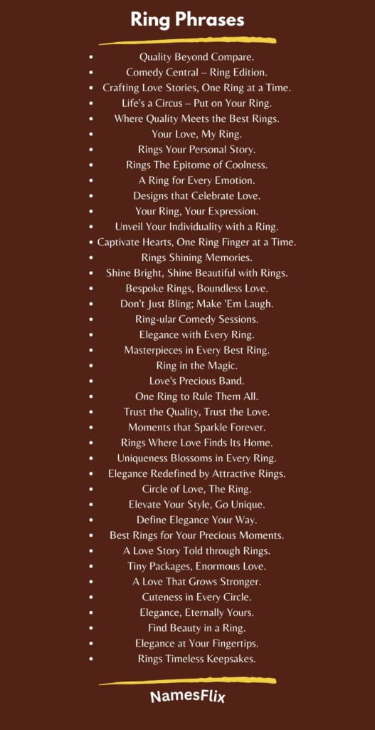 Ring Phrases
