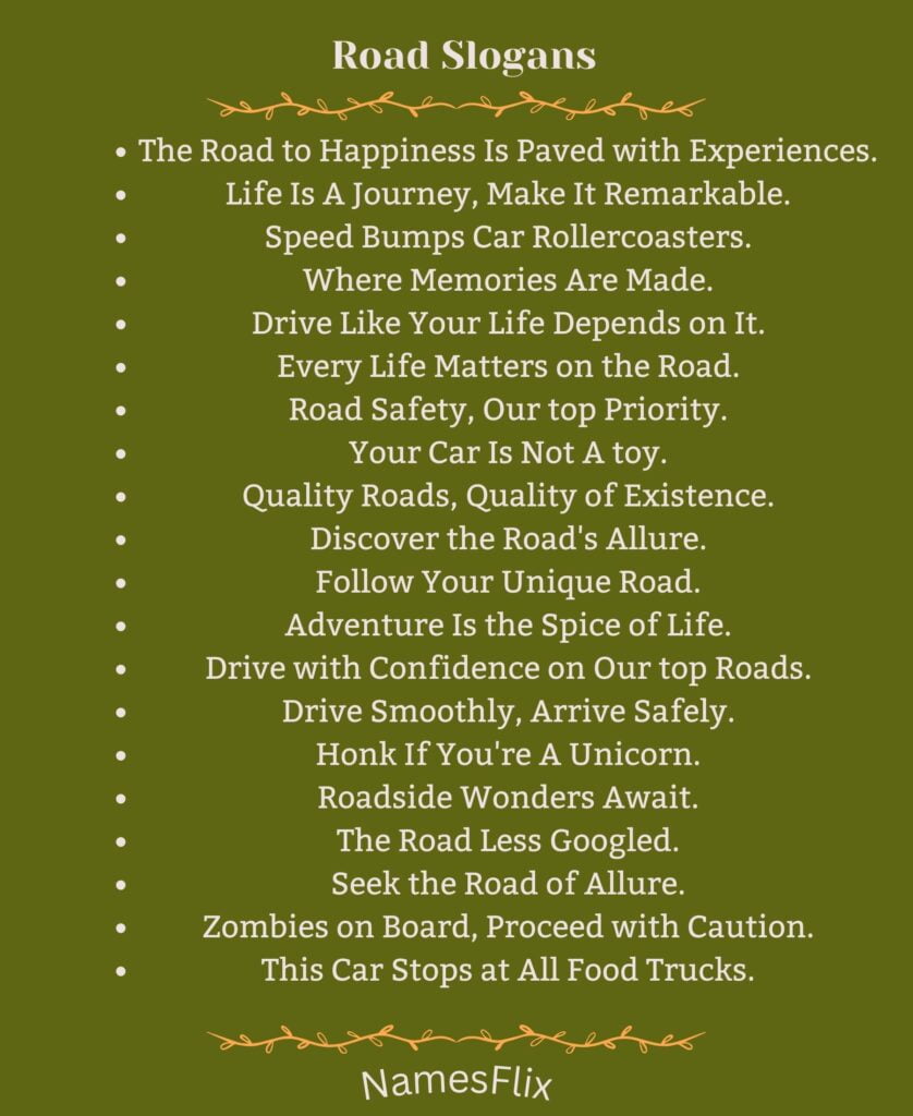 Road Slogans
