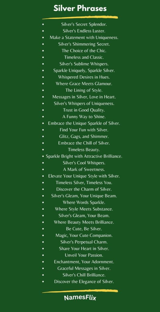 Silver Phrases