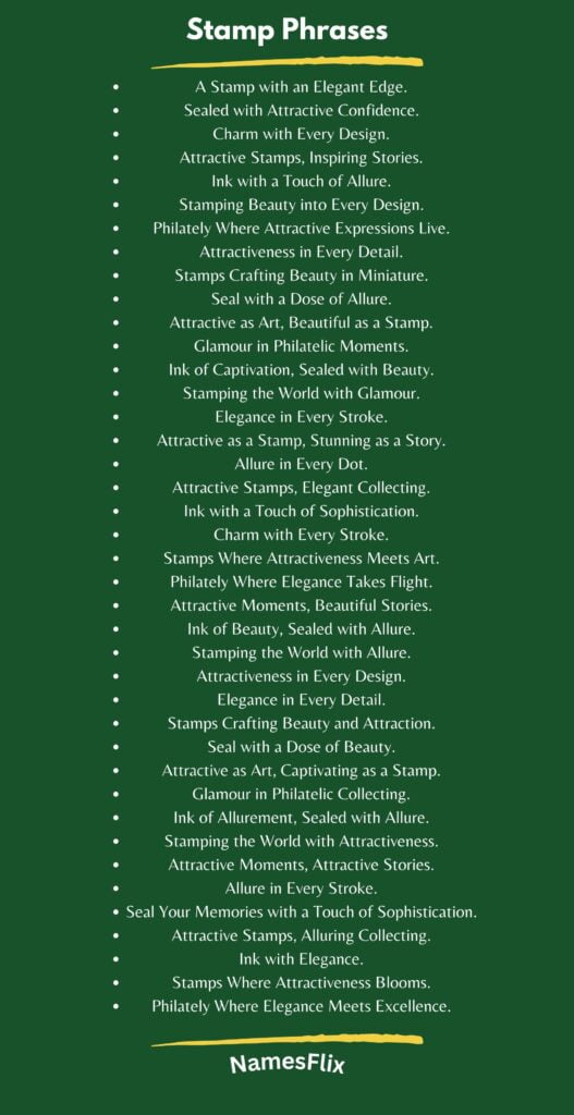 Stamp Phrases