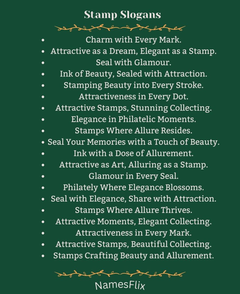 Stamp Slogans