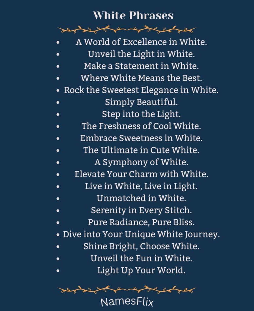 White Phrases