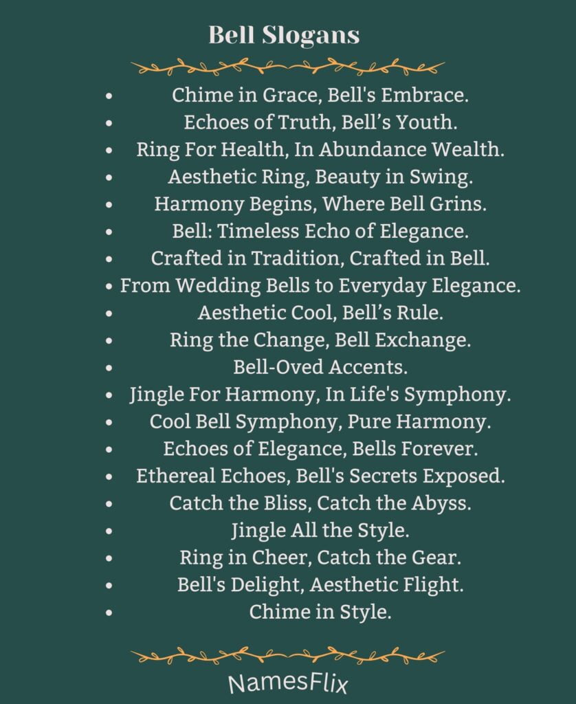 Bell Slogans