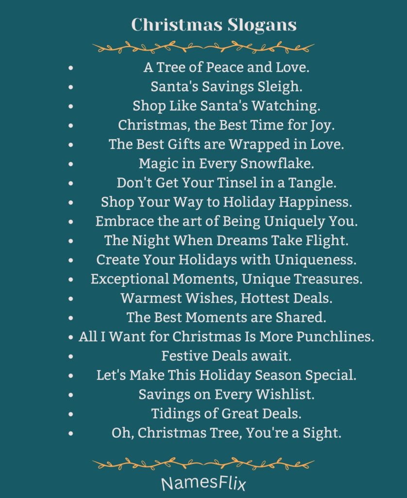 Christmas Slogans