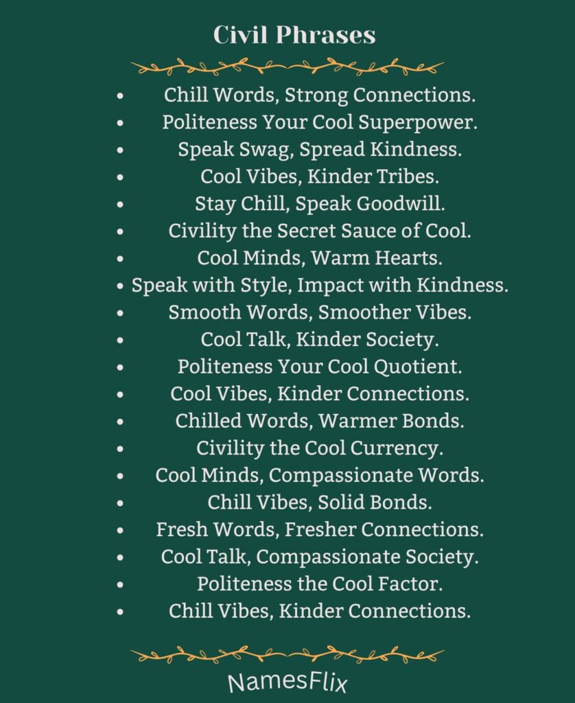 Civil Phrases
