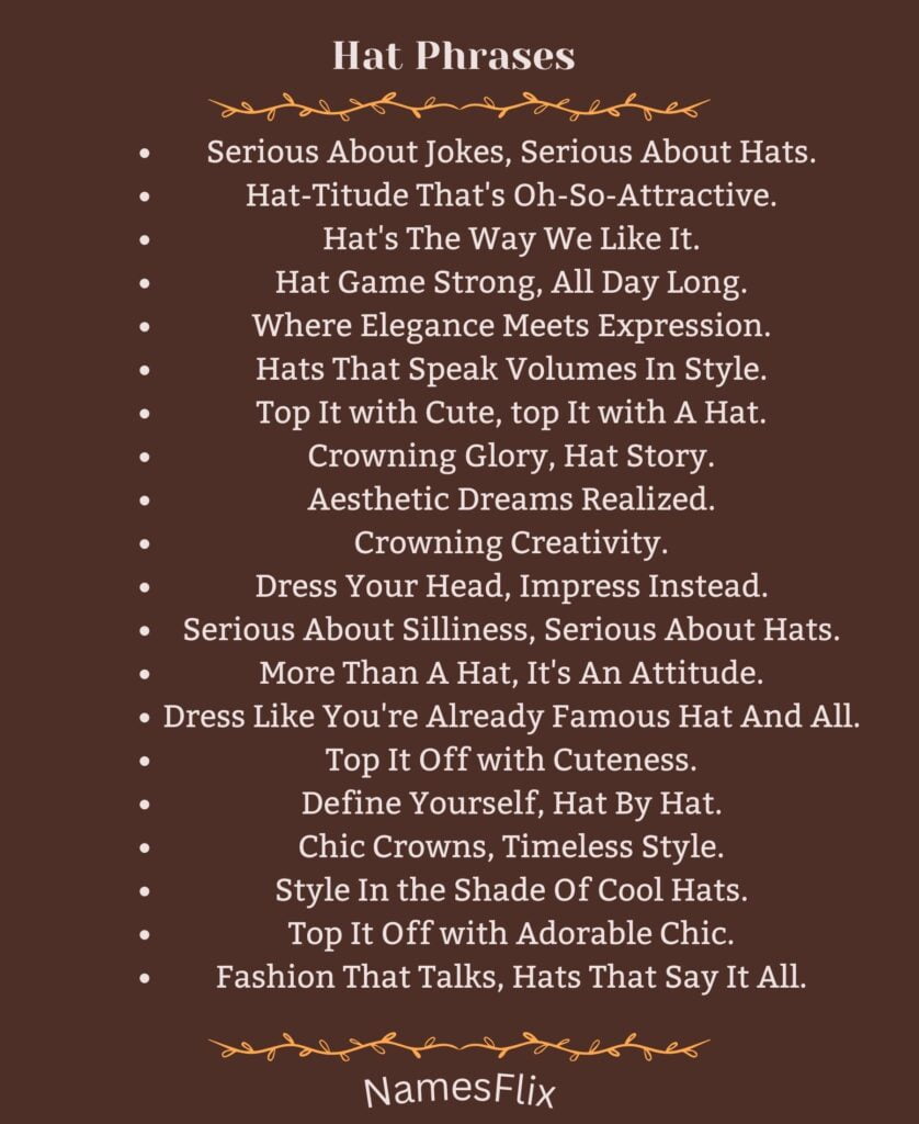Hat Phrases