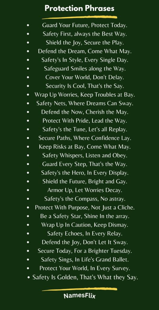 Protection Phrases