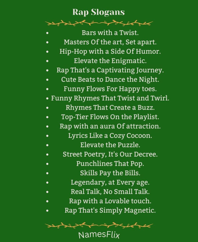 Rap Slogans