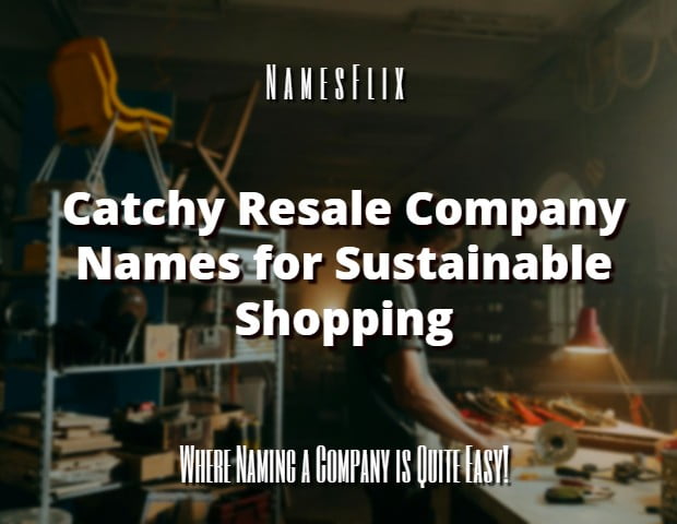 1000+ Resale Company Names for Sustainable Shopping