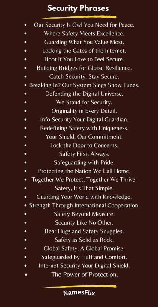 Security Phrases