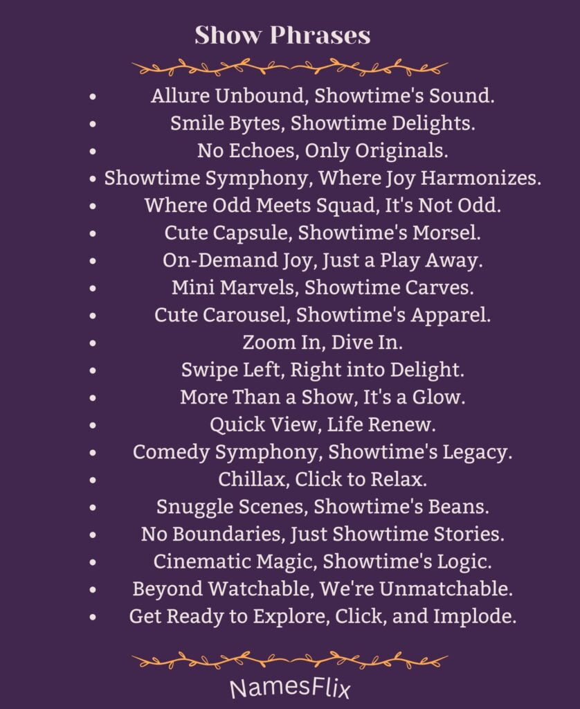Show Phrases