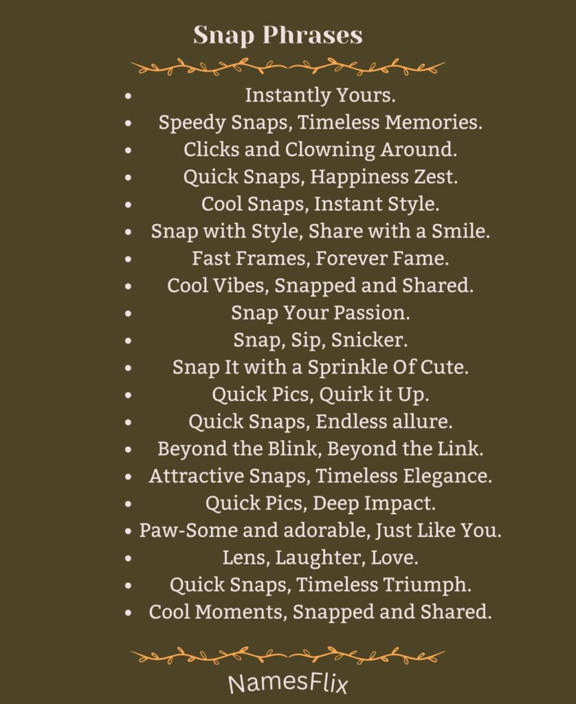 Snap Phrases