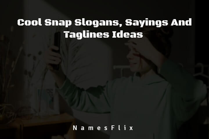 635+ Cool Snap Slogans, Sayings And Taglines Ideas