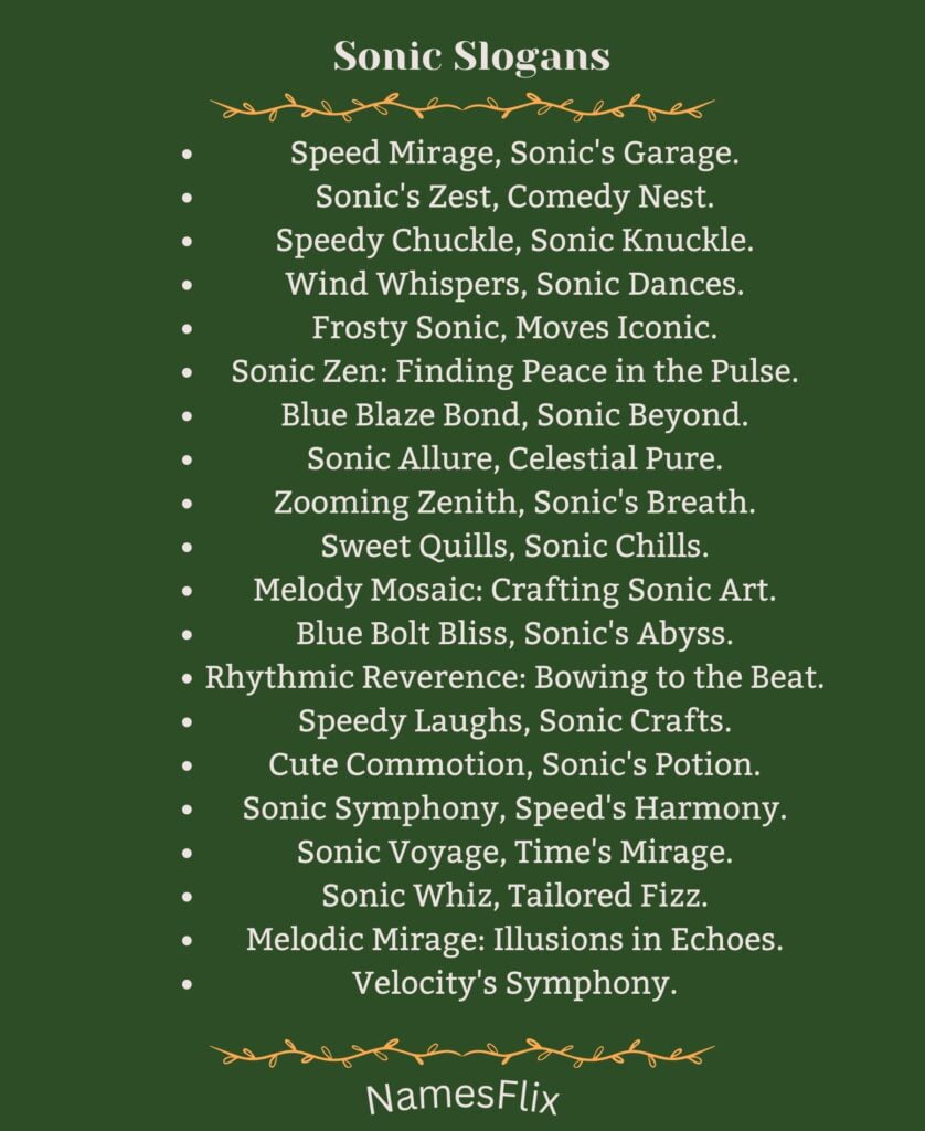 Sonic Slogans