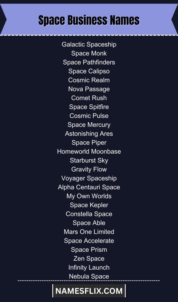 Space Business Names