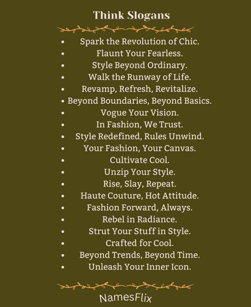 Think Slogans