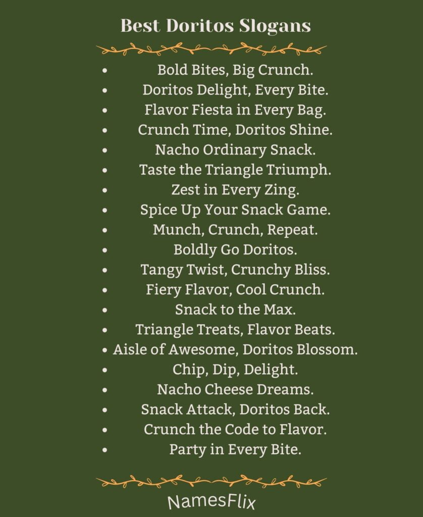 Best Doritos Slogans