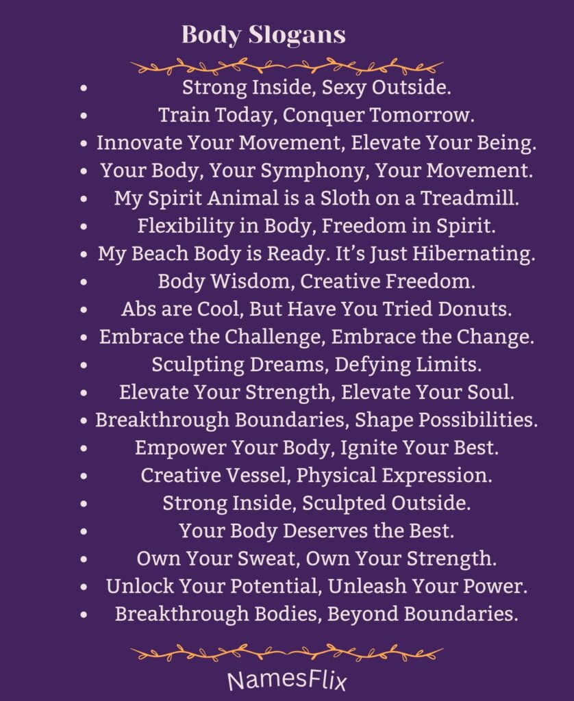 Body Slogans