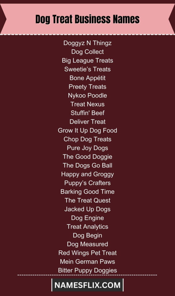 Dog Treat Business Names
