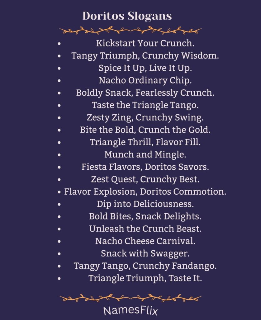 Doritos Slogans