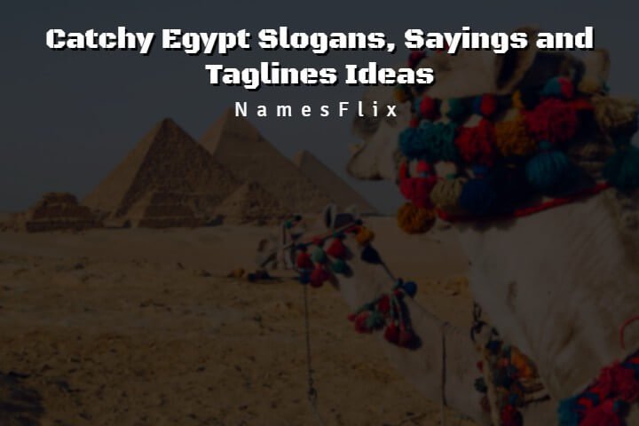 525+ Catchy Egypt Slogans, Sayings and Taglines Ideas