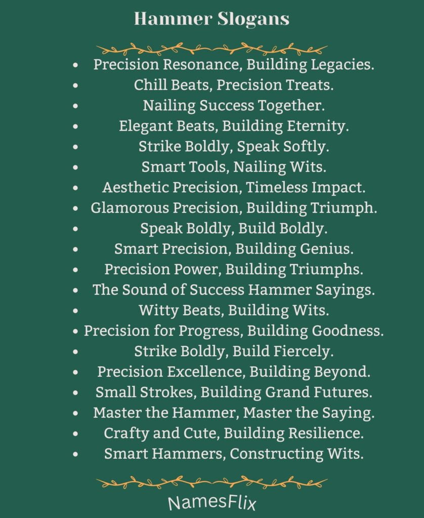 Hammer Slogans