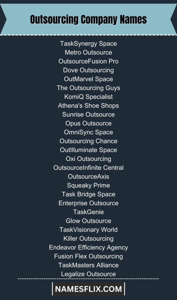 Outsourcing Company Names