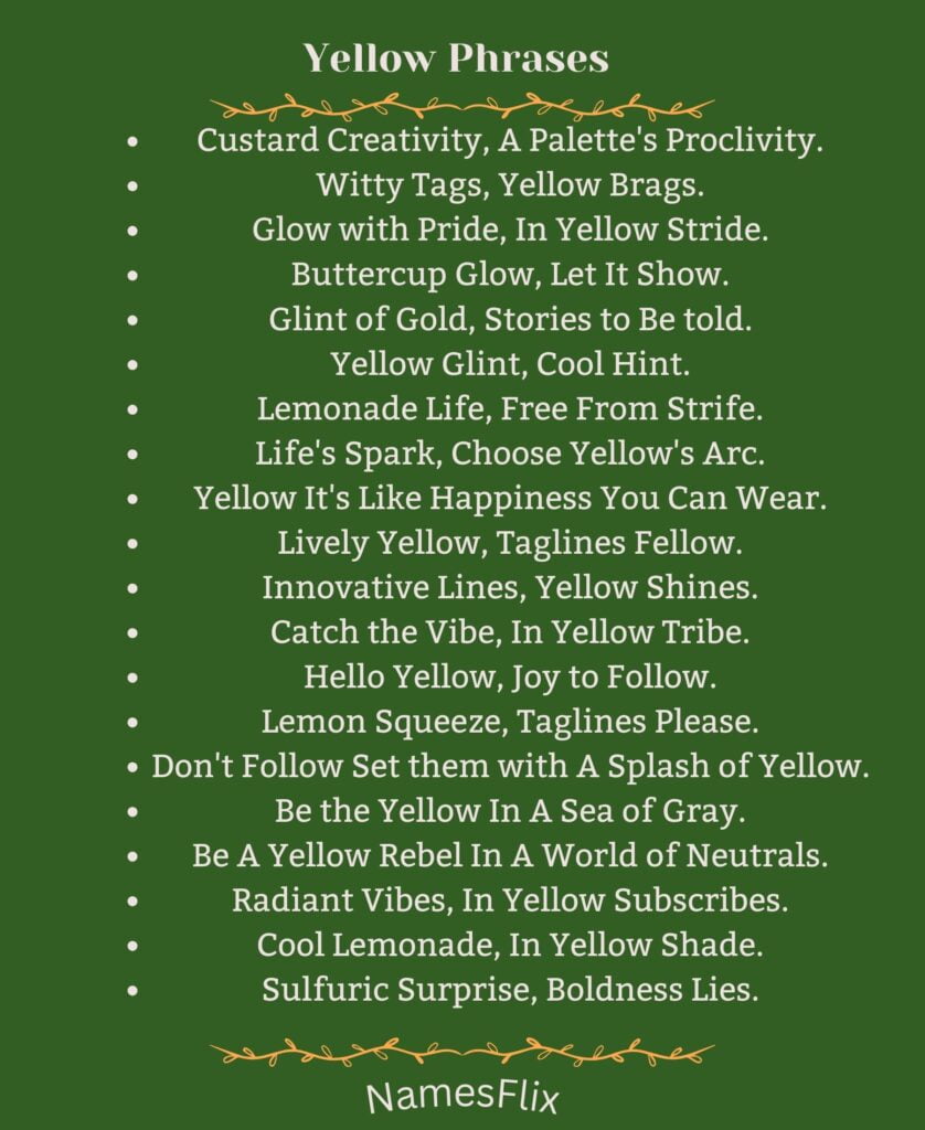Yellow Phrases