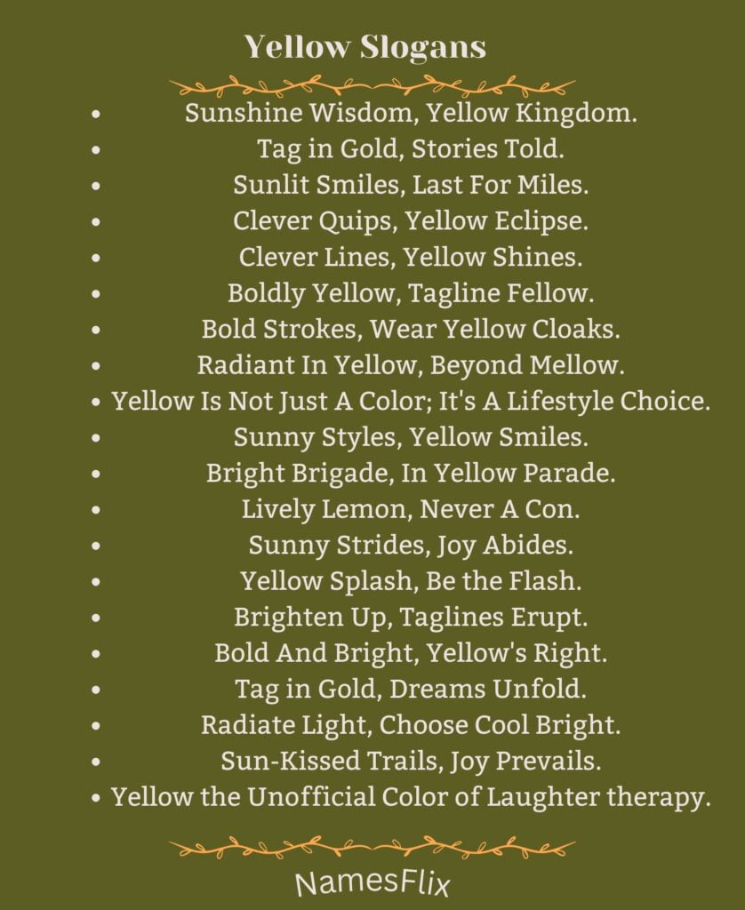 Yellow Slogans
