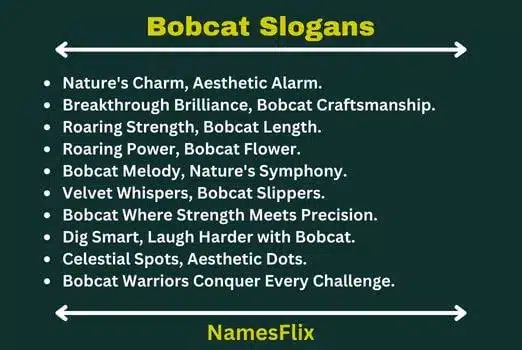 Bobcat-Slogans