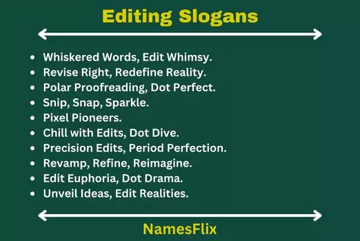 Editing Slogans