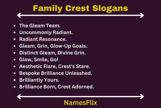 Family Crest Slogans