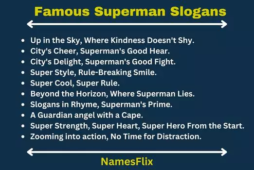 Famous Superman Slogans