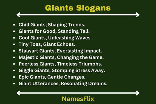 Giants Slogans