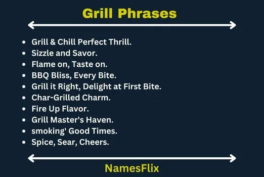Grill Phrases