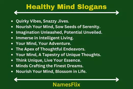 Healthy Mind Slogans
