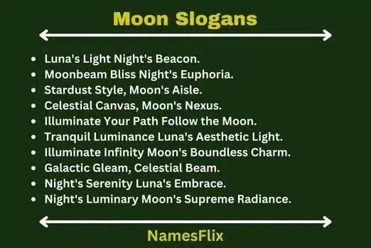 Moon Slogans