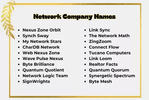 Network Company Names