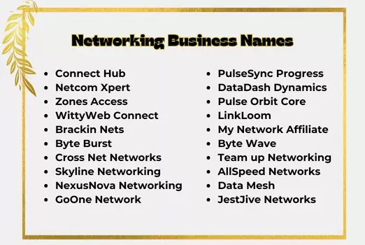 Networking Business Names