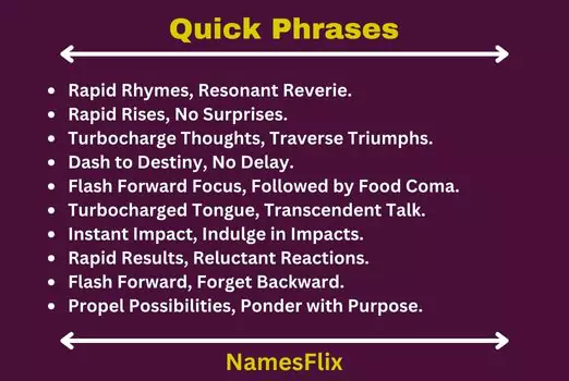 Quick Phrases