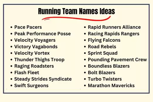 Running Team Names Ideas